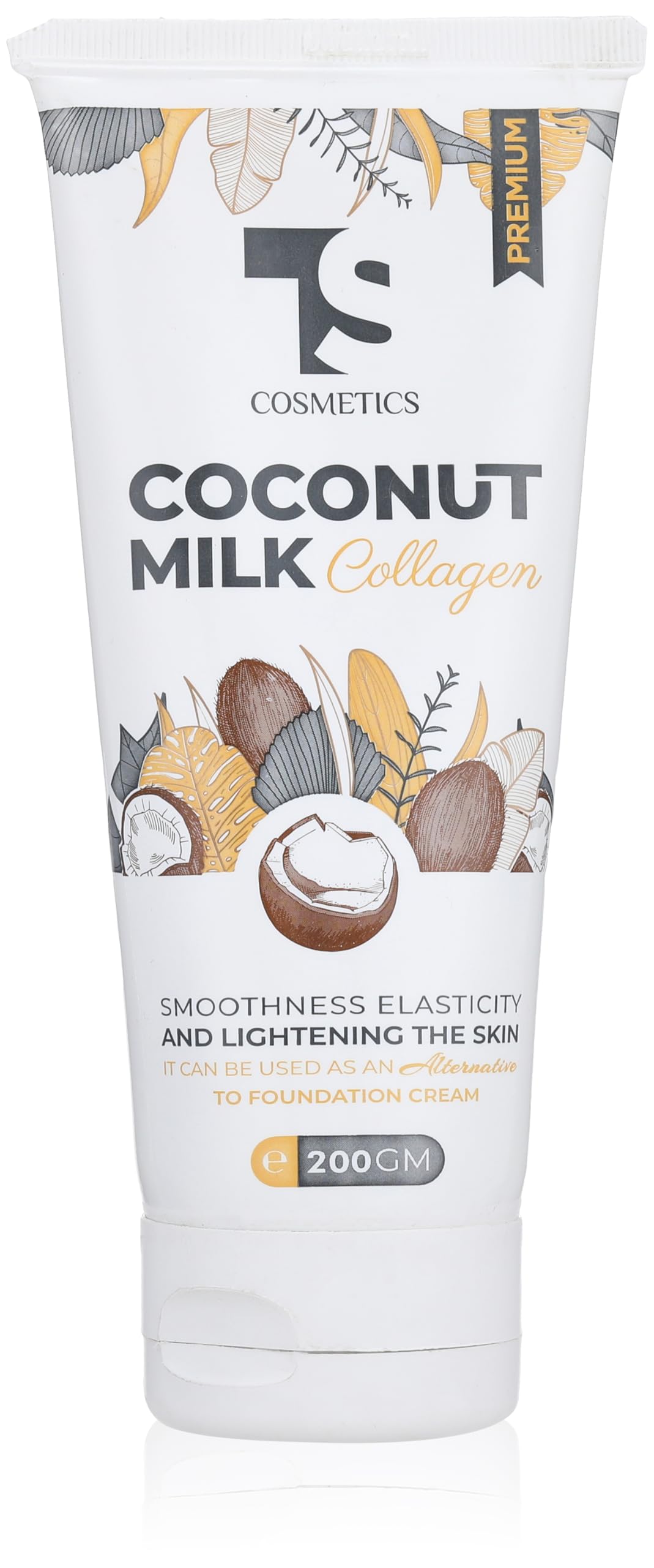 T&S Cosmetics Premium Coconut Milk Collagen Cream 200 gm