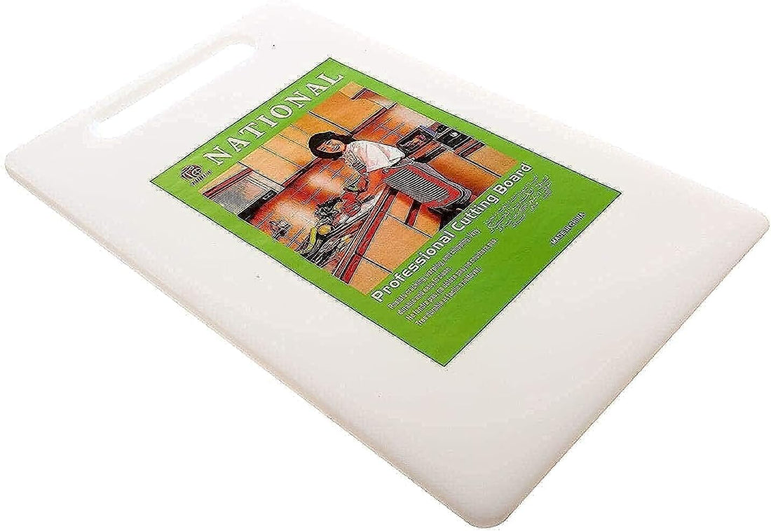Circle M 43x28cm White Plastic Professional Cutting Board: Kitchen Chopping Surface – White