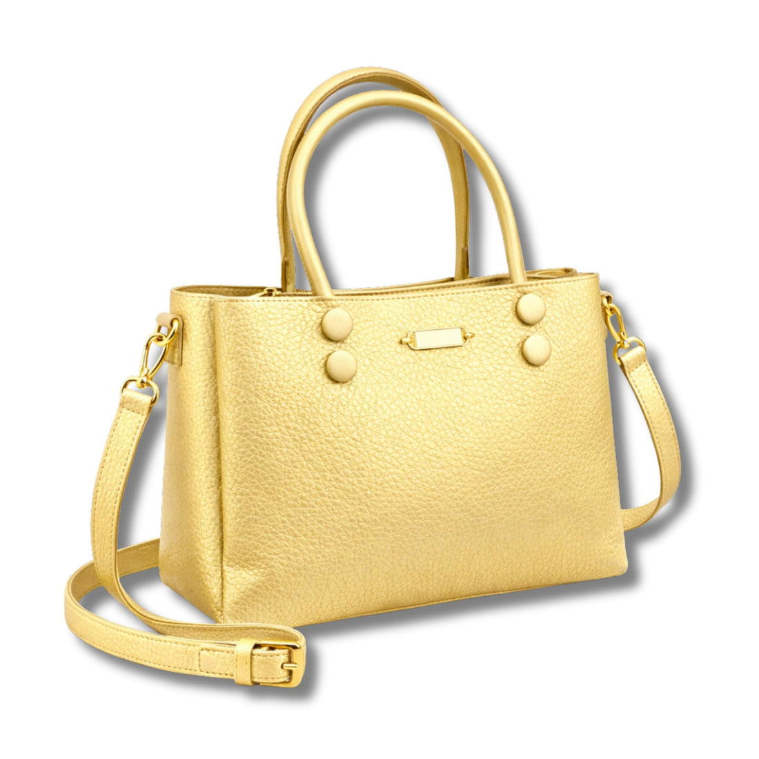 AYSLE 1652 Women’s Pebbled Leather Handbag | Top Handle & Adjustable Shoulder Crossbody Strap | Magnetic & Zipper Compartments | Removable Satin Scarf | 24×32×14 cm | 12 Colors