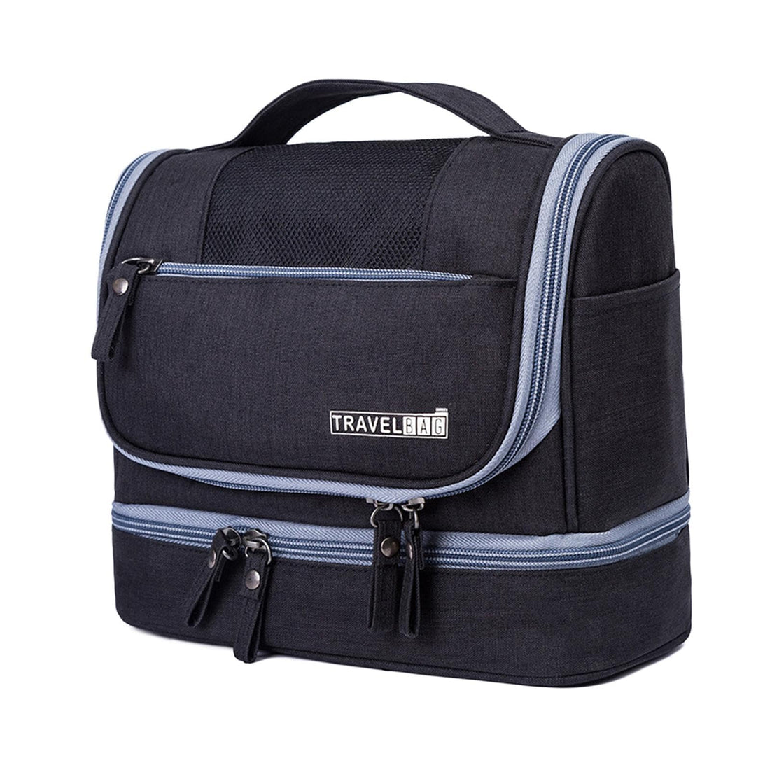 Travel Makeup Bag Organizer Water Resistant Toiletry Cosmetic Case with Hanging Hook Multiple Pockets Accessories Storage Pouch for Travel Suitcases