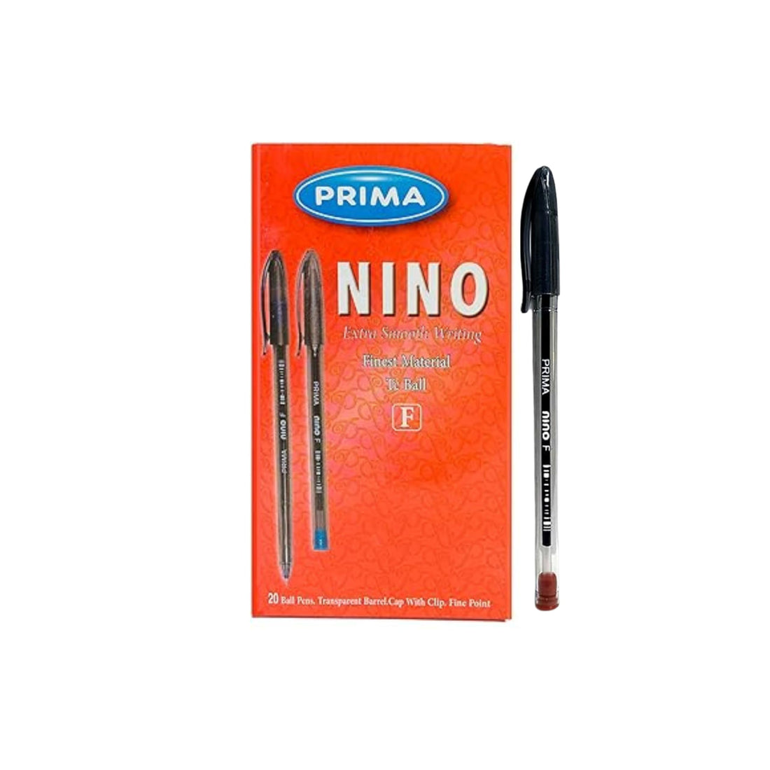 Pack of Prima Nino Pens 0.7mm Red 12 Pens