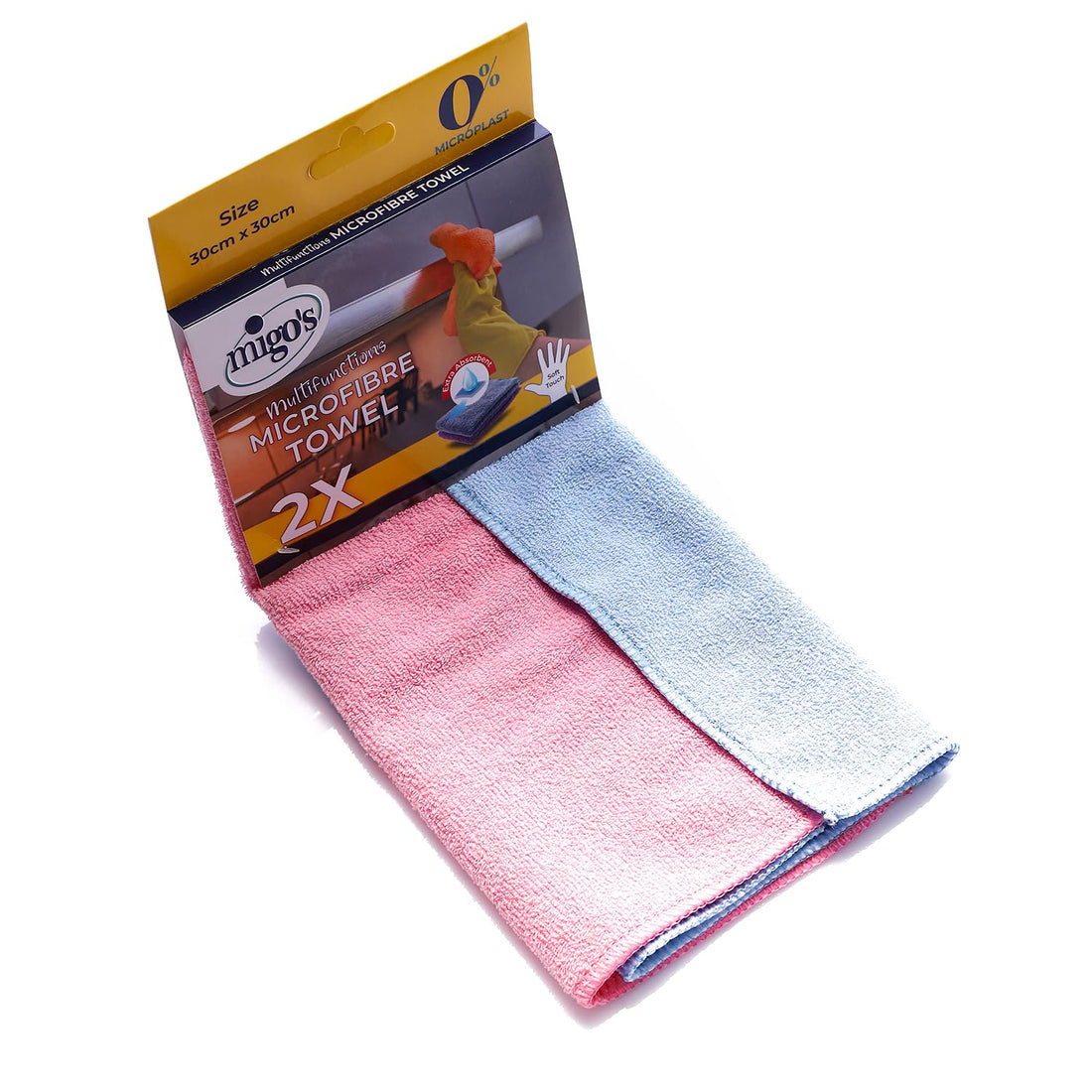 Migo's Premium Towel Microfiber 30 * 30-3+1 Pcs free