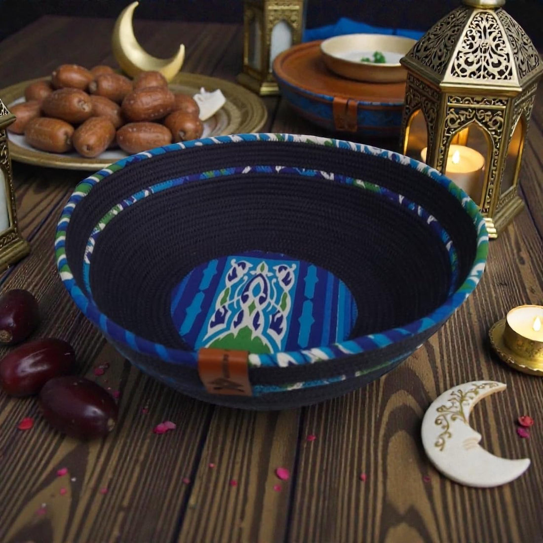 Ramadan Bread Basket,(10×27×10),from woven it