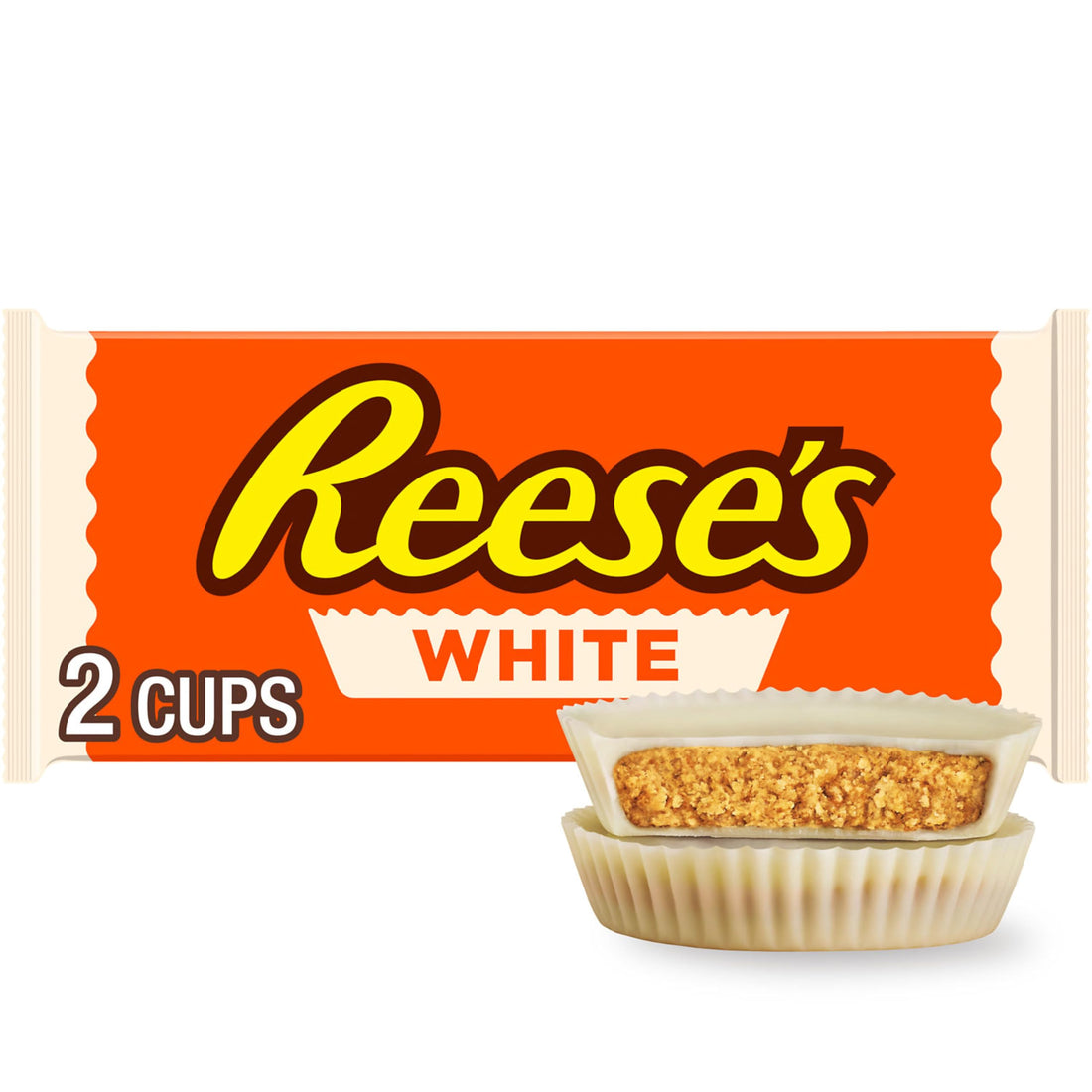 REESE'S White Creme Peanut Butter Cups, Candy Pack, 1.39 oz