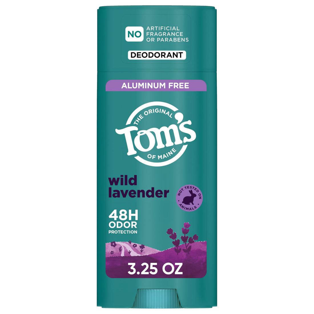 Tom’s of Maine Wild Lavender Natural Deodorant for Women and Men, Aluminum Free, 3.25 oz