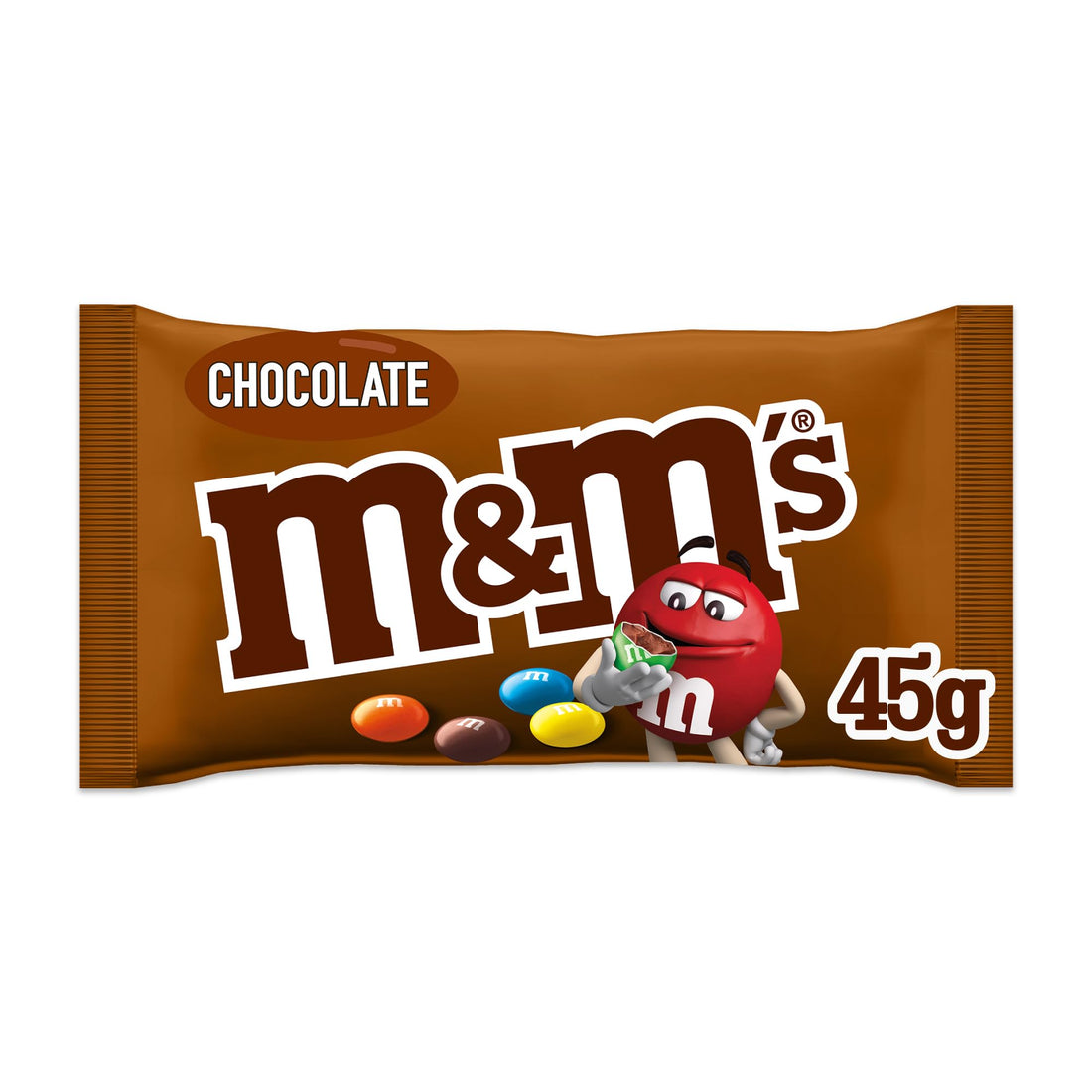 M&M's Chocolate, 45 g, Chocolate Candy with Milk Chocolate, M&M's Chocolate with Colored Crust