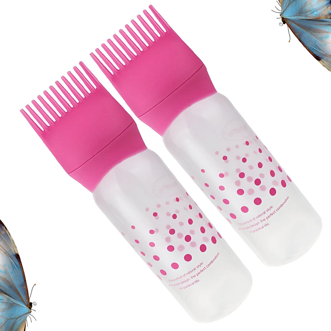 Oil Bottle for Hair Dye and Scalp Massage | Perfect for Lightweight Dye Experience (2 Bottles)