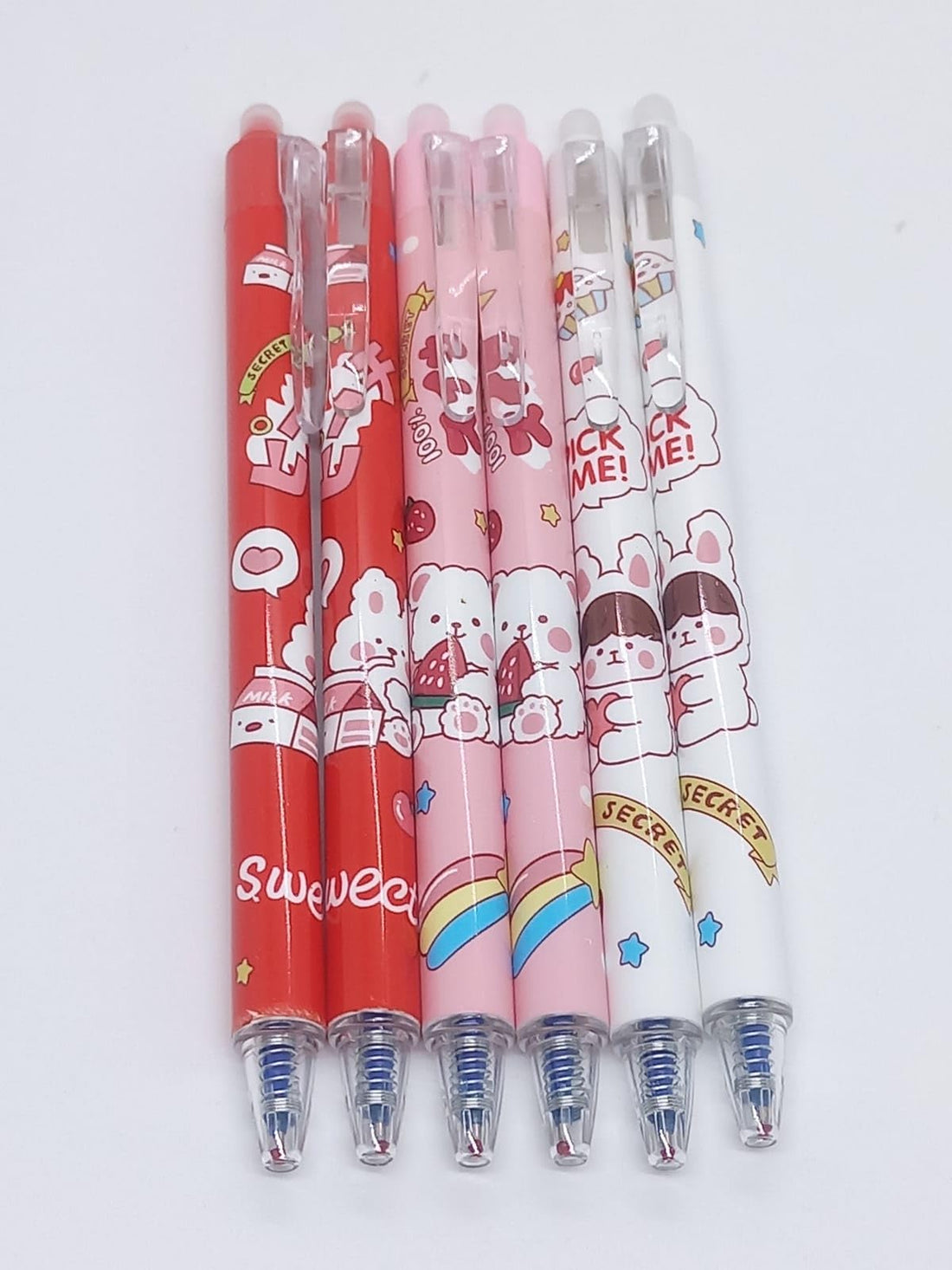 Erasable Blue Pen - 6 Fun Pens for Writing