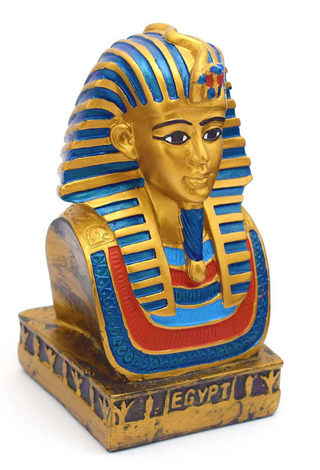 immatgar pharaonic Egyptian Tutankhamun mask Statue Egyptian souvenirs gifts from egypt (shape1 - Multicolor - 13 CM)