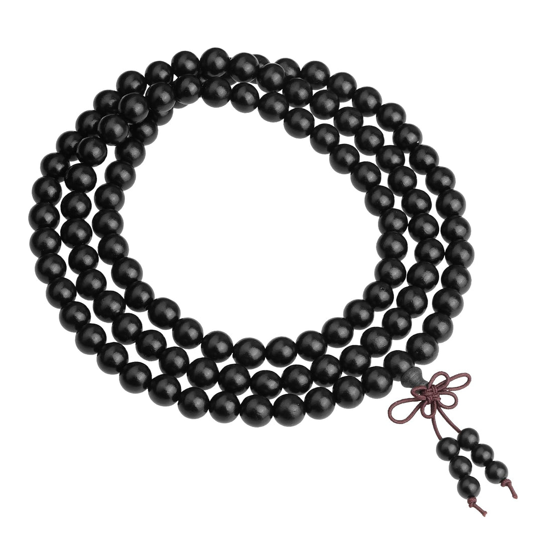 KYEYGWO 108 Mala Prayer Beads Bracelet for Woman, Natural Wood Tibetan Buddhist Buddha Meditation Bead Necklace