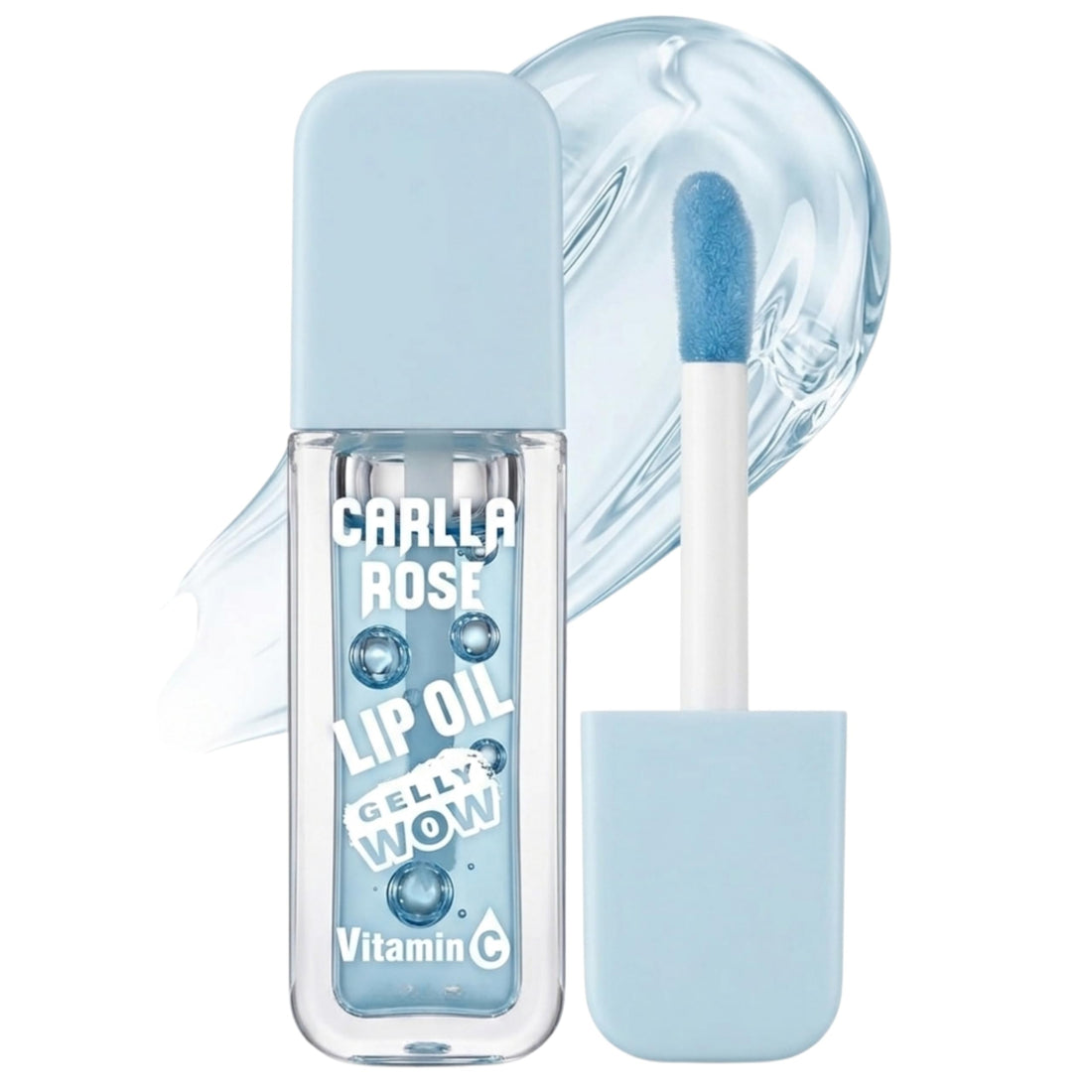 Vitamin C lip oil, a moisturizing and softening lip oil for women, long-lasting, lightweight formula with a lip gloss tint, a beauty gift for women. (Blue)