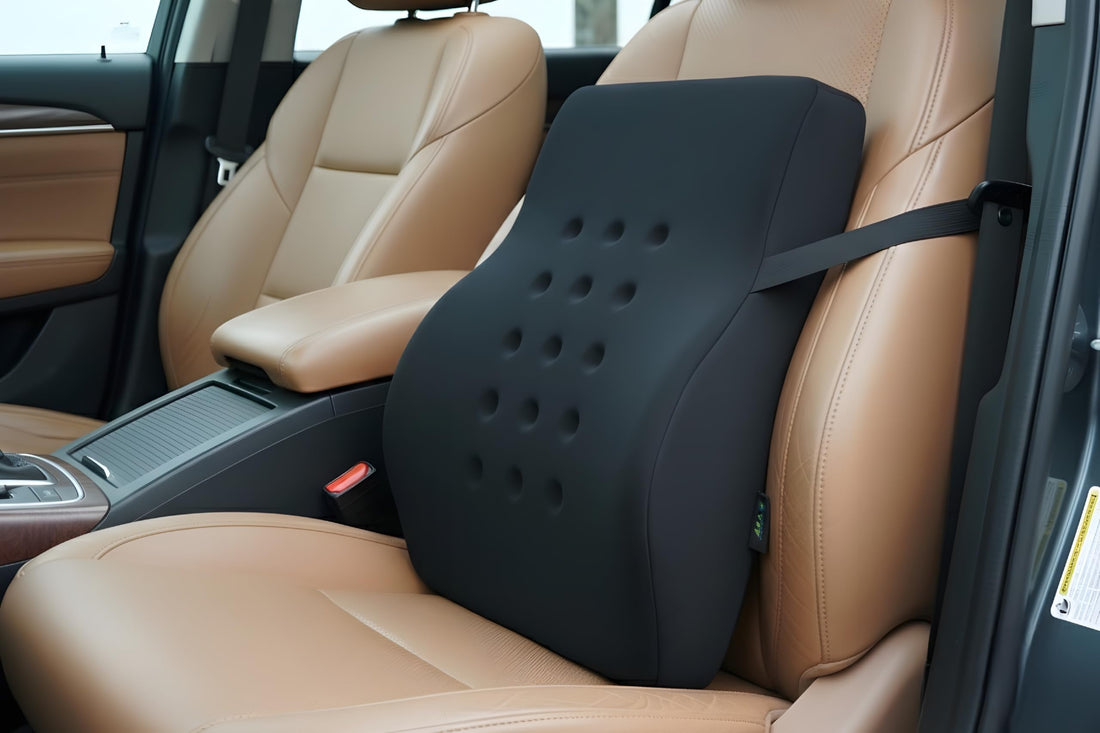 Medical Backrest Lumbar Support – Memory Foam Posture Corrector Pillow for Car and Office