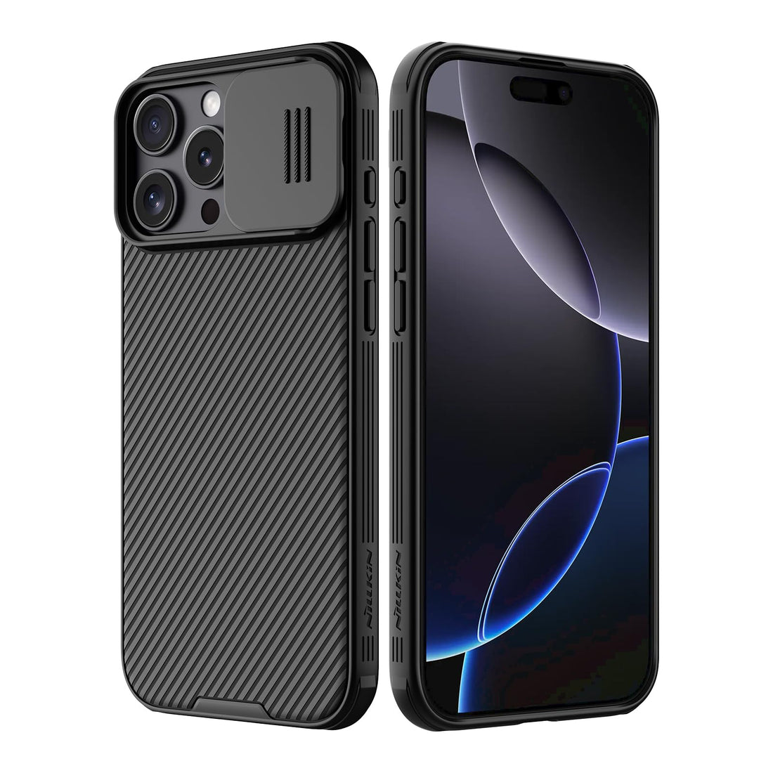 Nillkin for iPhone 16 Pro Case with Camera Protection Cover, CamShield Pro Case for iPhone 16 Pro Slim Stylish Protective Case Compatible for iPhone 16 Pro 5G 6.3’’ - Black