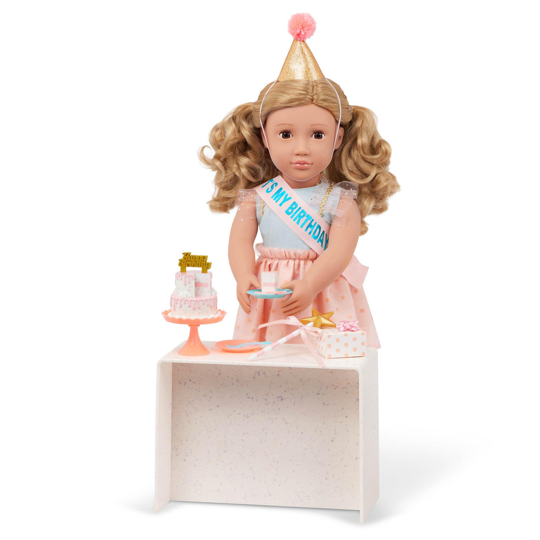 Our Generation 18 Inch Birthday Party Doll & Accessories Set, Romy