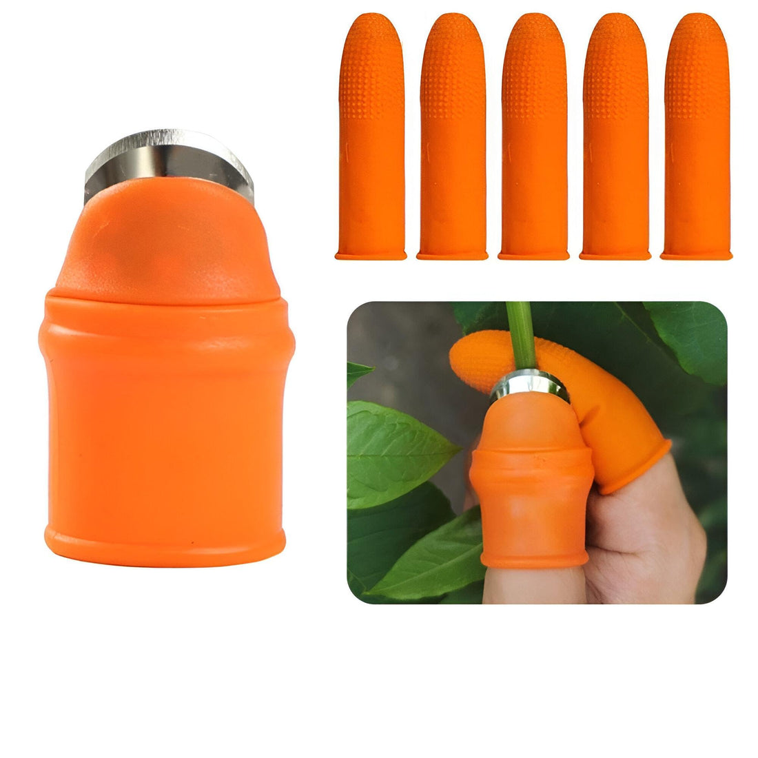 Multifunctional Silicone Finger Protector and Thumb Guard Gear Protector, Perfect for Cutting Vegetables, Harvesting Gloves, Pressure Shears, Plant Care