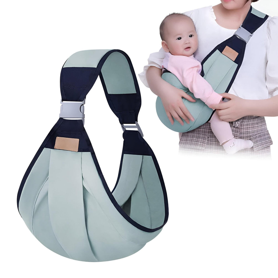 Baby Carrier - Comfortable & Breathable Soft-Sided Baby Hip Bag with Adjustable Strap, Lightweight and Suitable for Infants up to 20kg, Perfect for Hands-Free Parenting