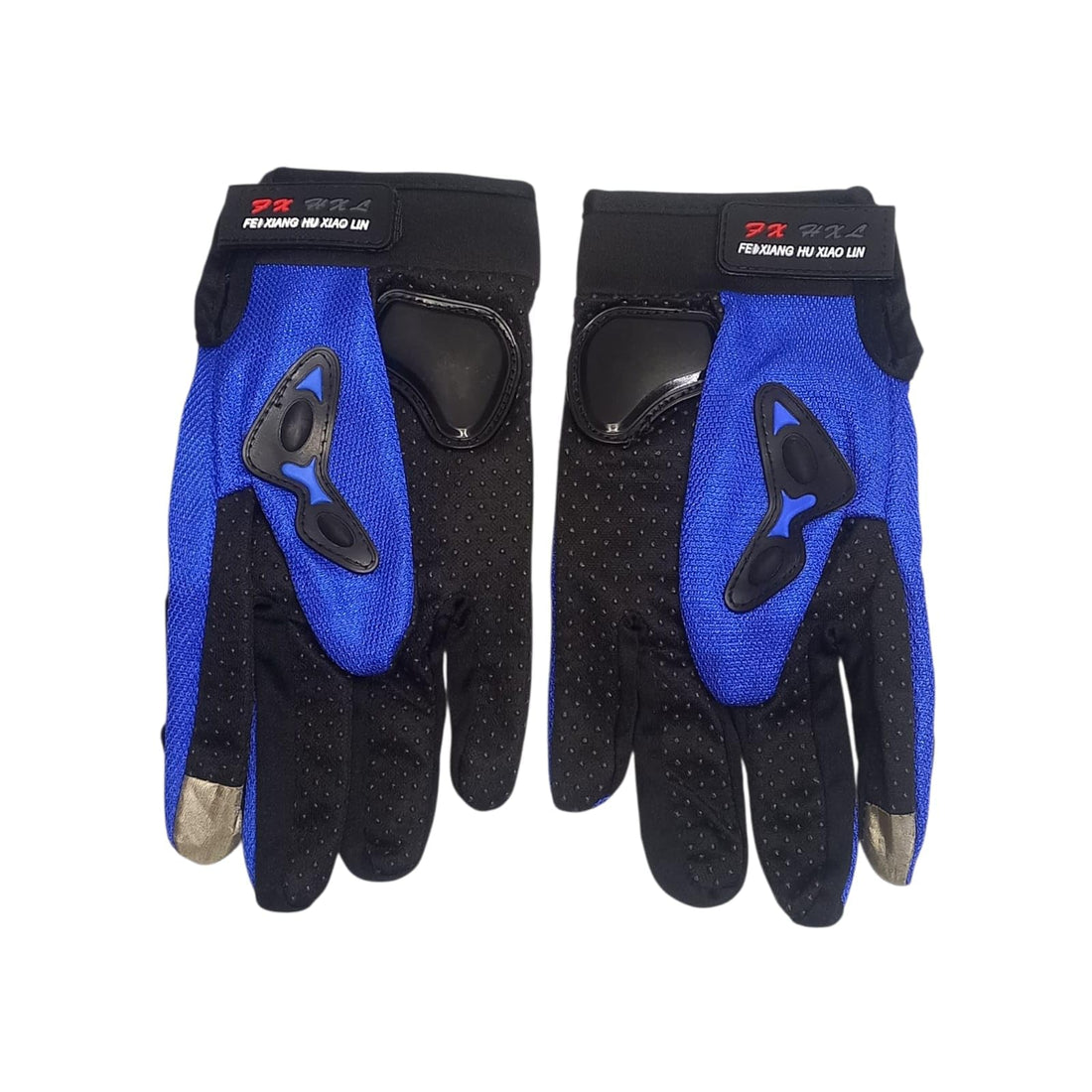 LOKYBOY Motorcycle Gloves Red and Black with Knuckle Protection and Impact Resistant Design