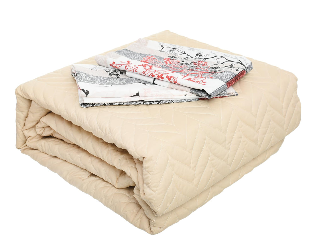 Zara Cotton Coverlet and pillowcase 3-Piece Set, 50 cm × 70 cm Size, Drawing 5