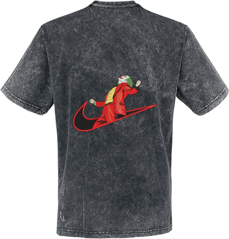 Joker Nike Spoof T-shirt washed back