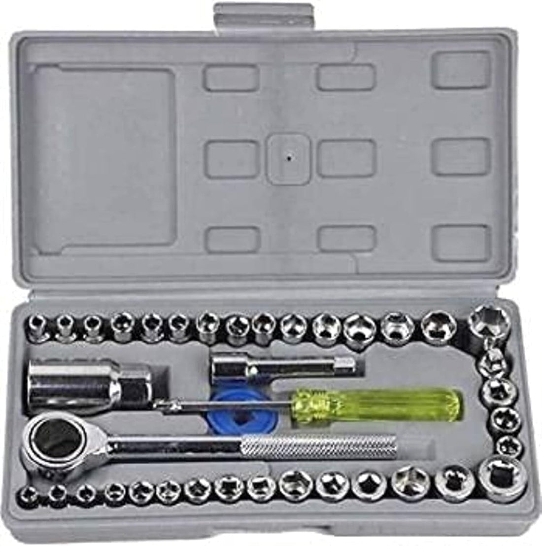 NESTIFY40 in 1 Screw Driver Set, Wrench Tool Kit, Screwdriver and Socket Set Automobile Motorcycle Tool Box Set Socket Wrench Sleeve Suit Hardware Auto Car Repair Tools Home Tool kit Set