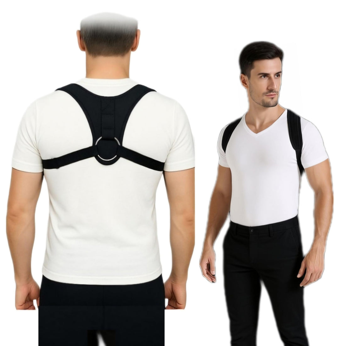 Posture Corrector for Men and Women Upper Back Brace Adjustable Clavicle Support Support for Neck, Back and Shoulders (2XL 81-95K)