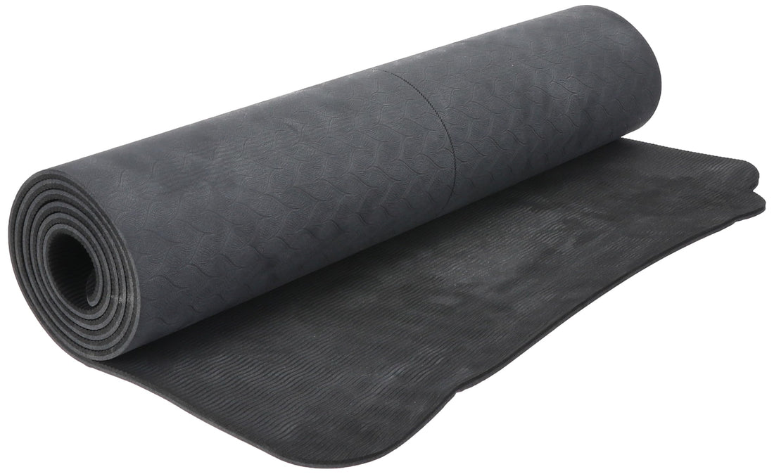 Energetics PVC Free Yoga Mat, Black/Anthracite