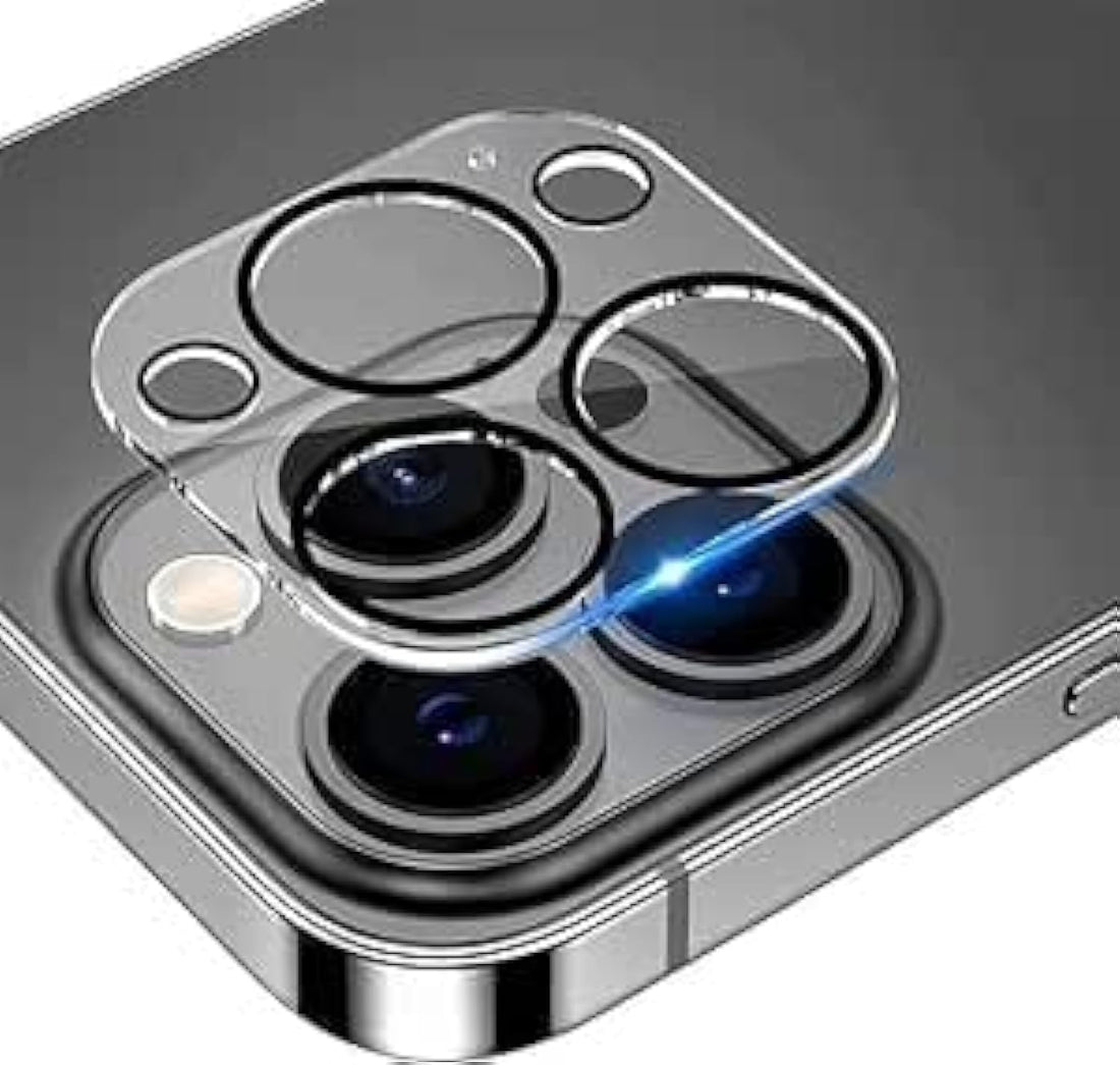 Full Camera Lens Protection Cover Compatible with iPhone (15/15pro/15pro max) Black Edge Tempered Glass Full Protection Phone Lens Protector for iPhone Color (Clear) (iPhone 15 Pro Max)