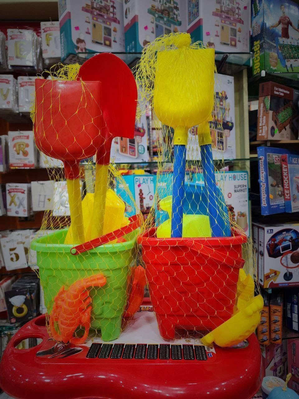 JUMBO LUX PRINT BEACH BUCKET EXTRA PEICES EXCELLENT MATERIALS