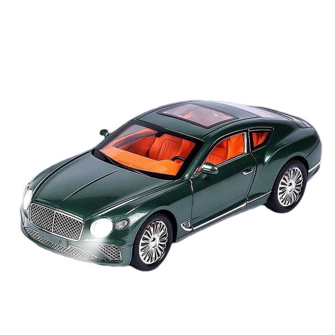Alloy Model Car Diecast Metal Vehicle 1:24 for Bentley Continental GT(Green)