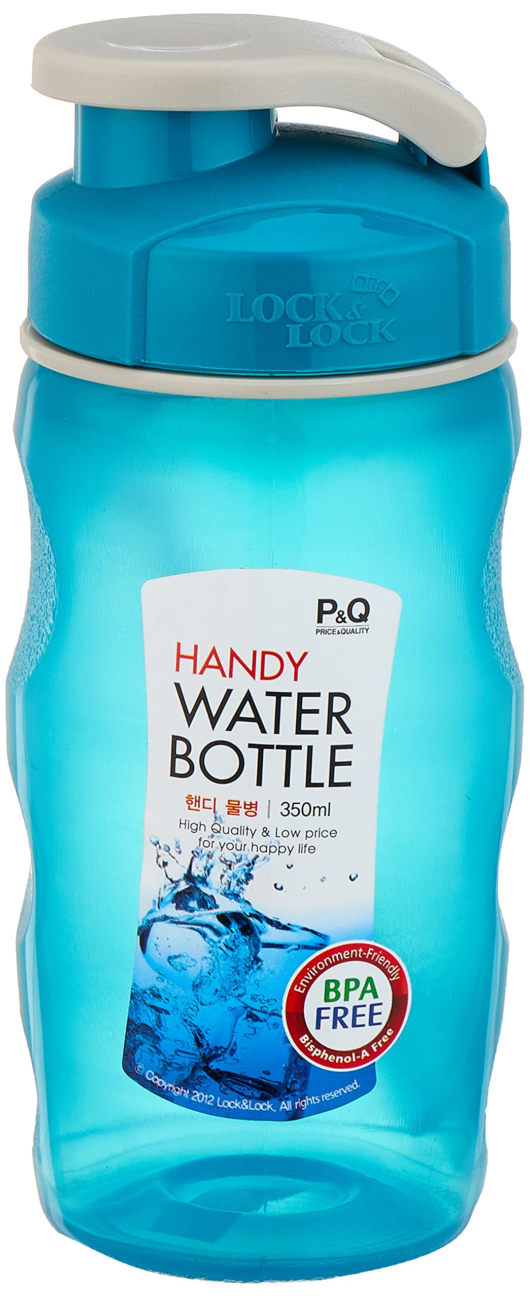 P&Q Sports Handy Water Bottle PP 350ml BLUE