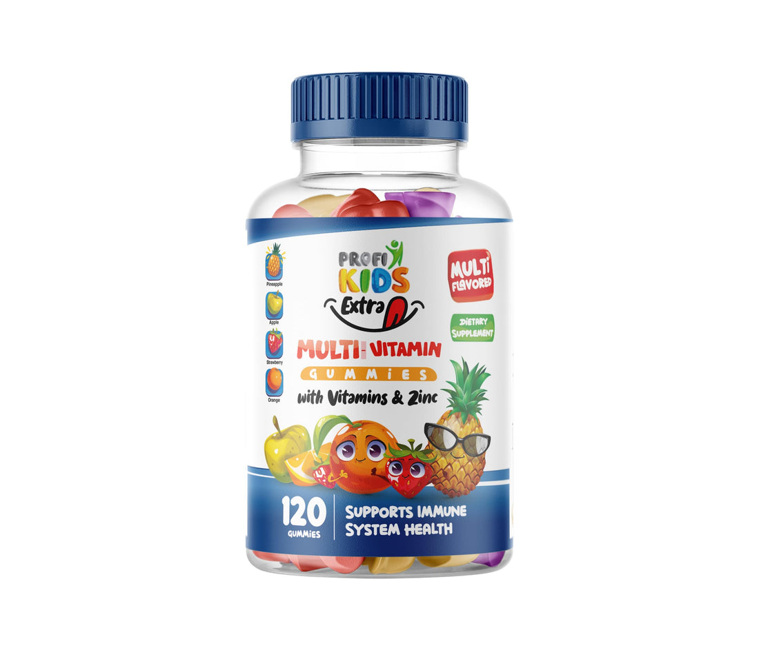 Profikids Multi-Vitamin Gummies for Kids Starting 3 Years Old, 120 Pieces