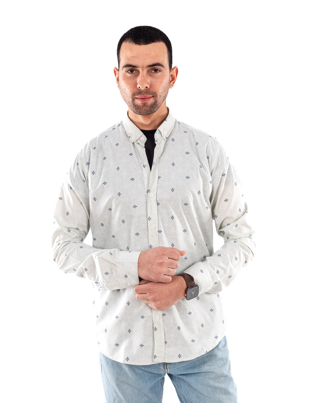 White Eagle Men's 100% Cotton Ultra-Soft Full-Sleeve Shirt