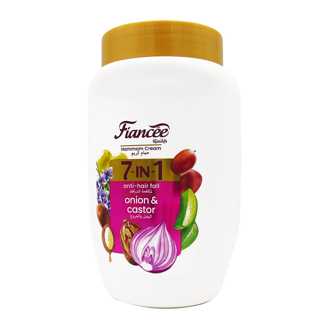 Fiancee Hammam Cream 7 IN 1 With Onion and Castor (Anti-Hair Fall) - 950ML