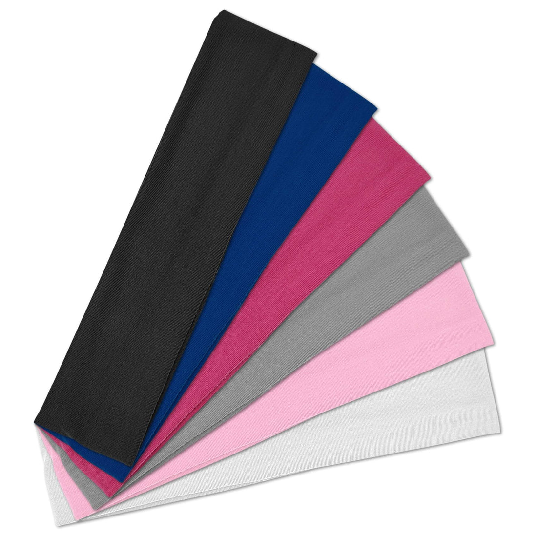 6 Pcs Sports Headbands for Women, Non Slip Elastic Hair Bands, Soft Fabric Hair Wraps for Workout, Yoga, Running, and Daily Sports