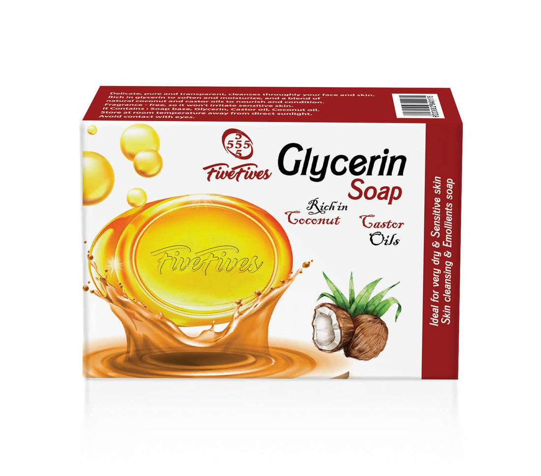 Five Fives Glycerin Soap with Natural Oils - 65 gm
