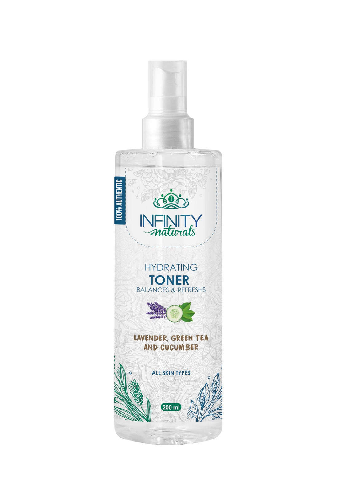 Infinity Naturals Hydrating Toner Lavender, Green Tea, Cucumber