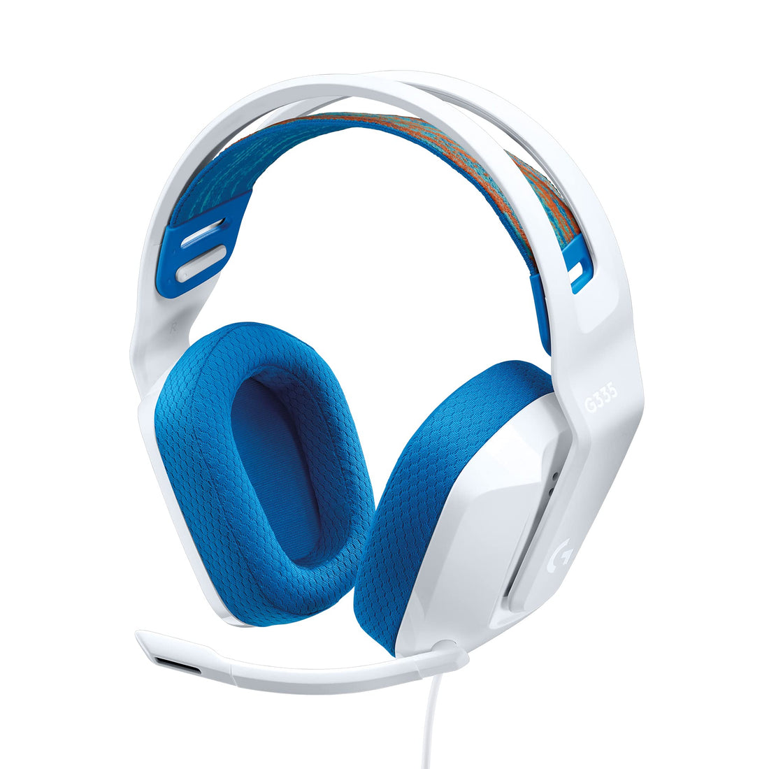 Logitech G335 Wired Gaming Headset, with Flip to Mute Microphone, 3.5mm Audio Jack, Memory Foam Earpads, Lightweight, Compatible with PC, PlayStation, Xbox, Nintendo Switch - White