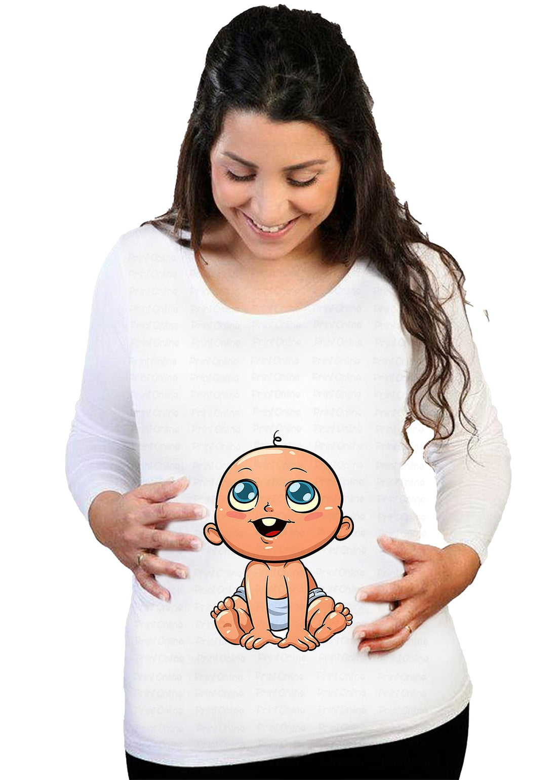 Print Online Maternity Top For Women - 2725514824000