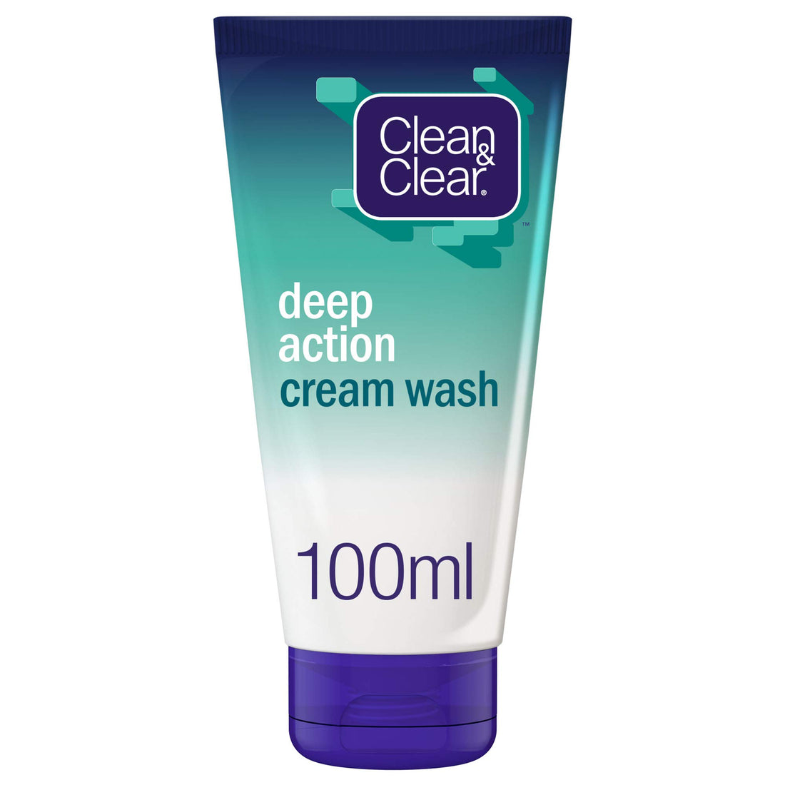 CLEAN & CLEAR, Facial Cream Wash, Deep Action, 100ml