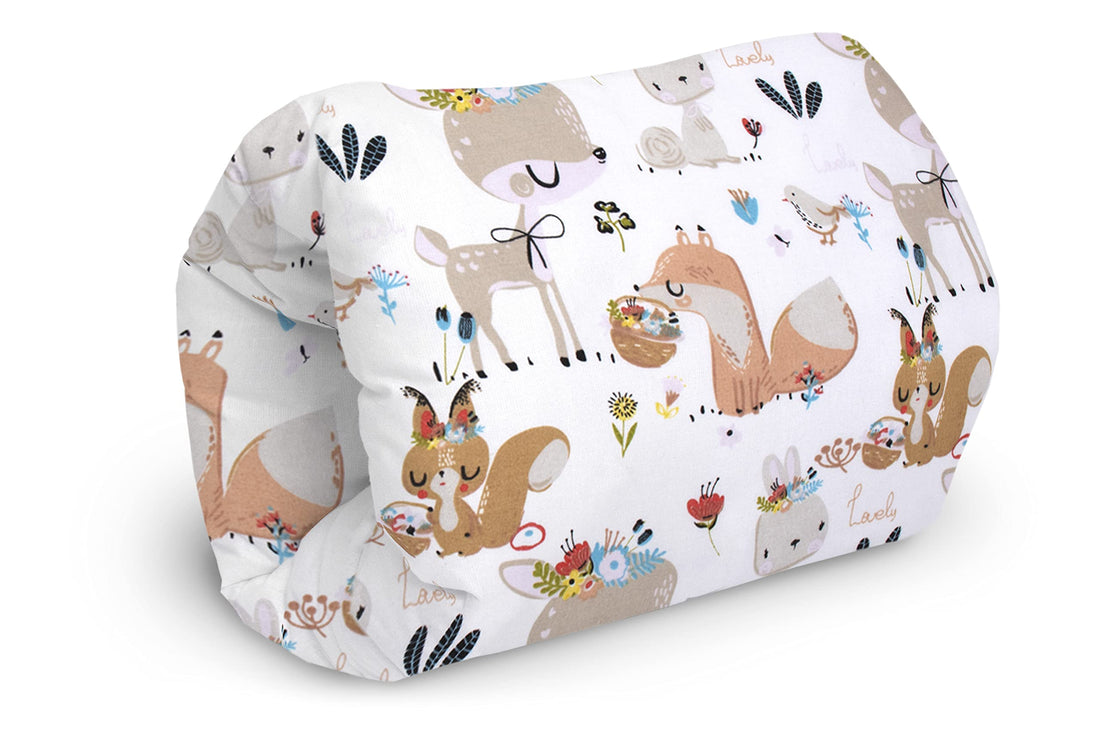 Moro Moro 3 Baby Small Nursing Pillow With Filling Pillow Nursing Muff, Muff: Approx. 22 X 20 Cm, For On The Go, Arm Tunnel, Breastfeeding Pillow, Bottles, Fairytale Animals