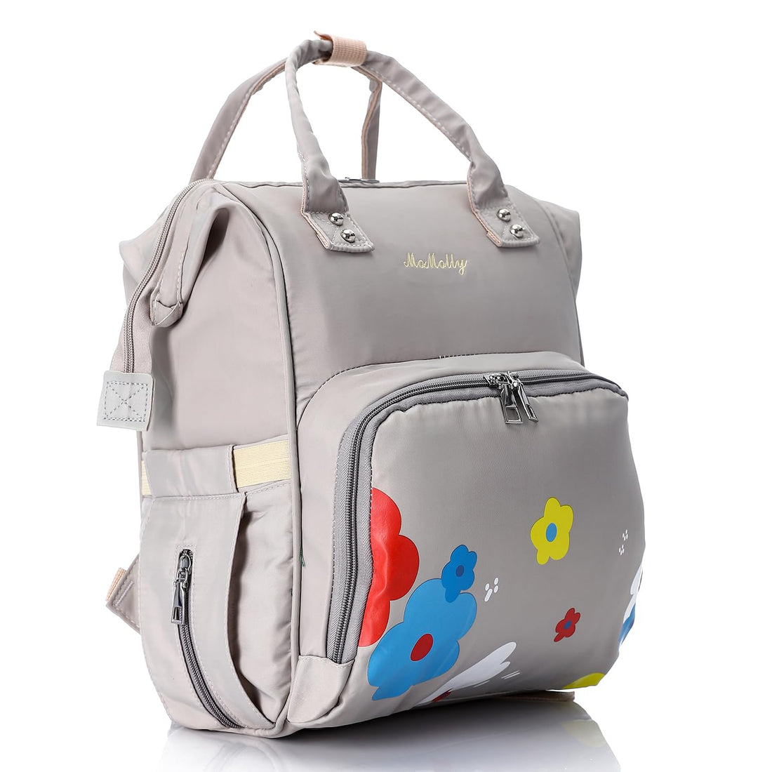 CROSSLAND Waterproof Diaper Backpack with Thermal Pockets – Multi-Function Baby Changing Bag for Moms