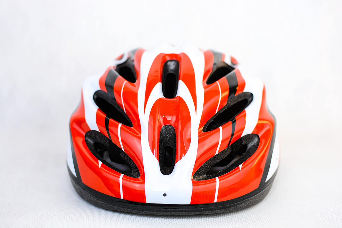 Generic Road sports cycling helmet - red; white and black-one size