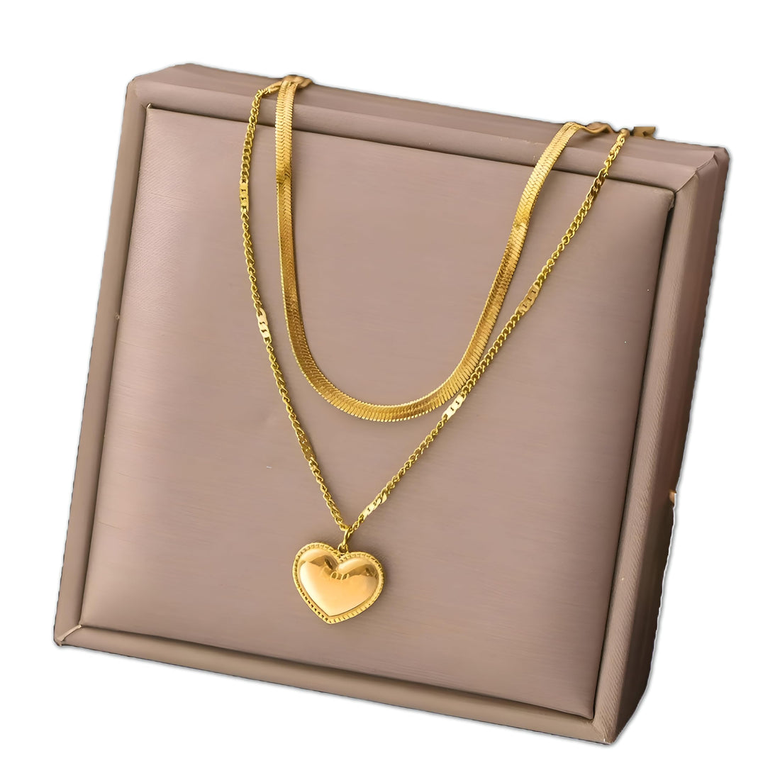 Gift for Women - Gorgeous Purple Savannah Heart Pendant Necklace with Double Layer Style, Perfect for Birthdays, Anniversaries, or Just Because, A Meaningful Gift for Girlfriend, Sister, or Special Wo