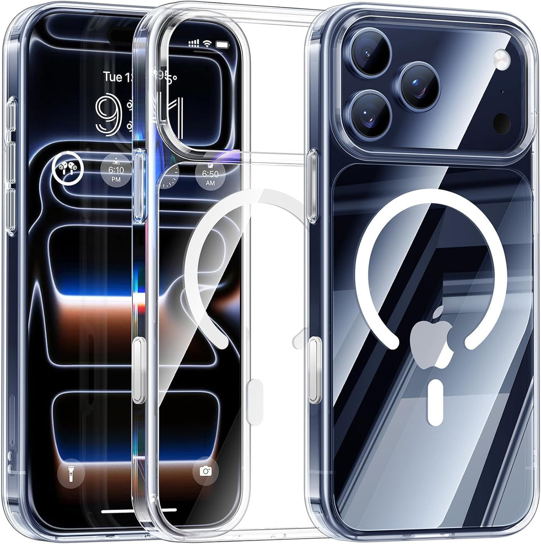 Grabist for iPhone 17 Pro Max Case Clear, Compatible with MagSafe, Shockproof Military Grade Protection, Non-Yellowing, Slim Thin Magnetic Phone Case for iPhone 17 Pro Max, Clear (IPhone 17 Pro Max)