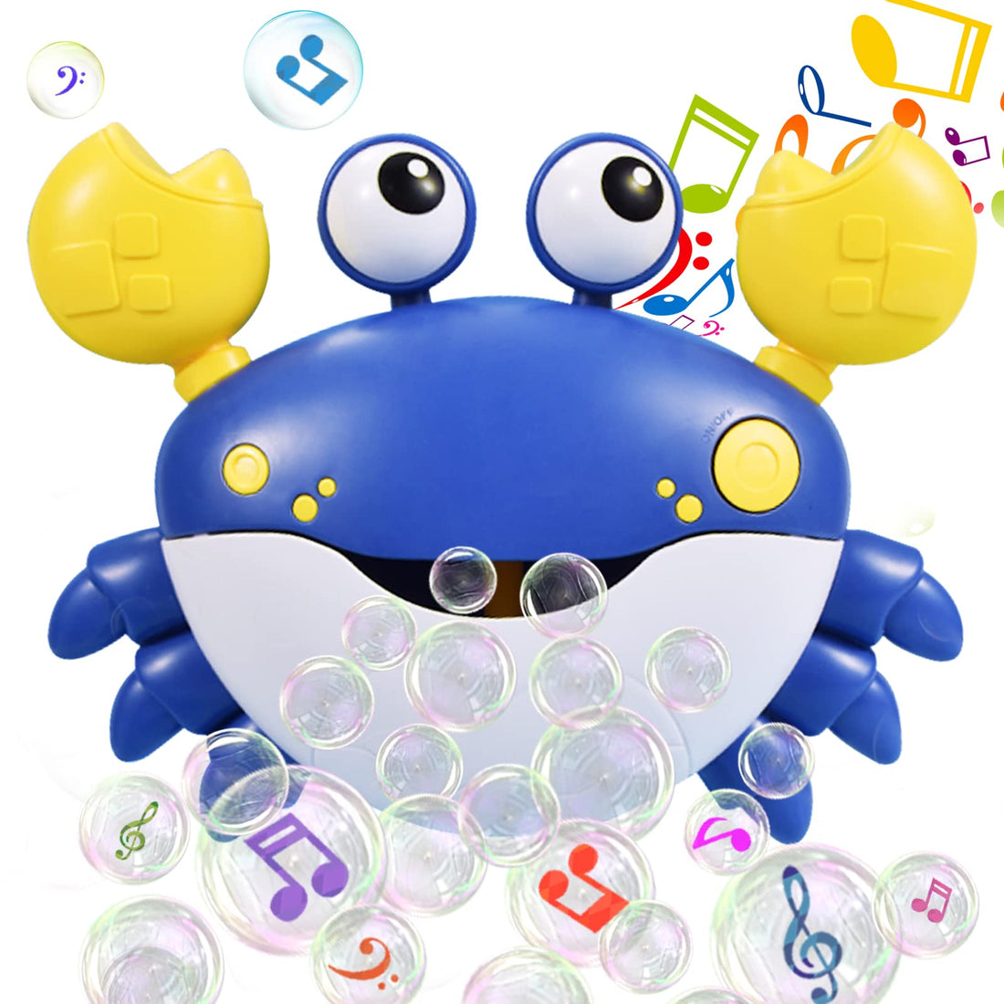JUXUE Crab Bath Bubble Maker for Bathtub, Baby Bath Toys for Toddlers 1-3, Bubble Machine for Babies, Infants 3-6-12-18 Months, Boy Girl Bath Time Kids Shower Foam Toys Age 1-2-3-4-5-8