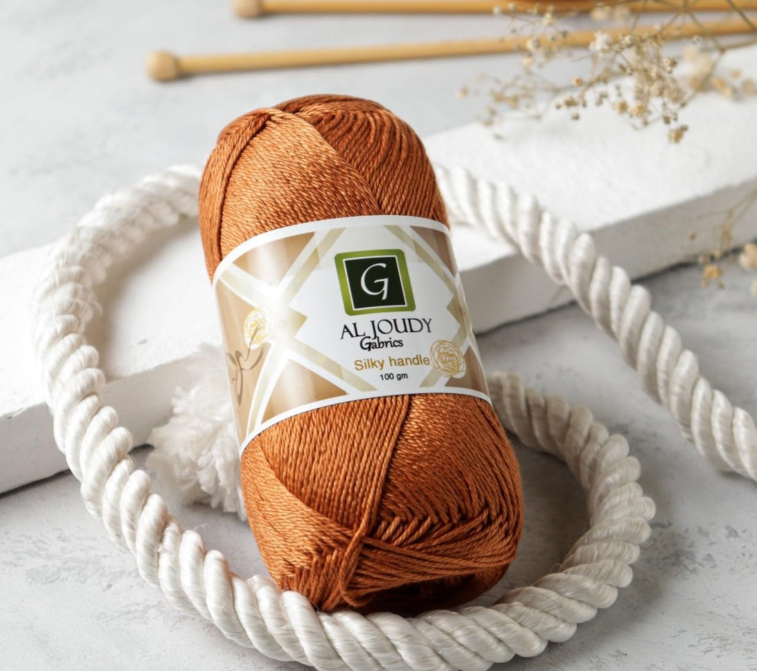 Al Joudy Crochet and Knitting Yarn – 100% Pure Egyptian Long Staple Cotton – Soft and High Quality – Suitable for Amigurumi and Crafts – 100 Grams – Multi Colors - Code 76