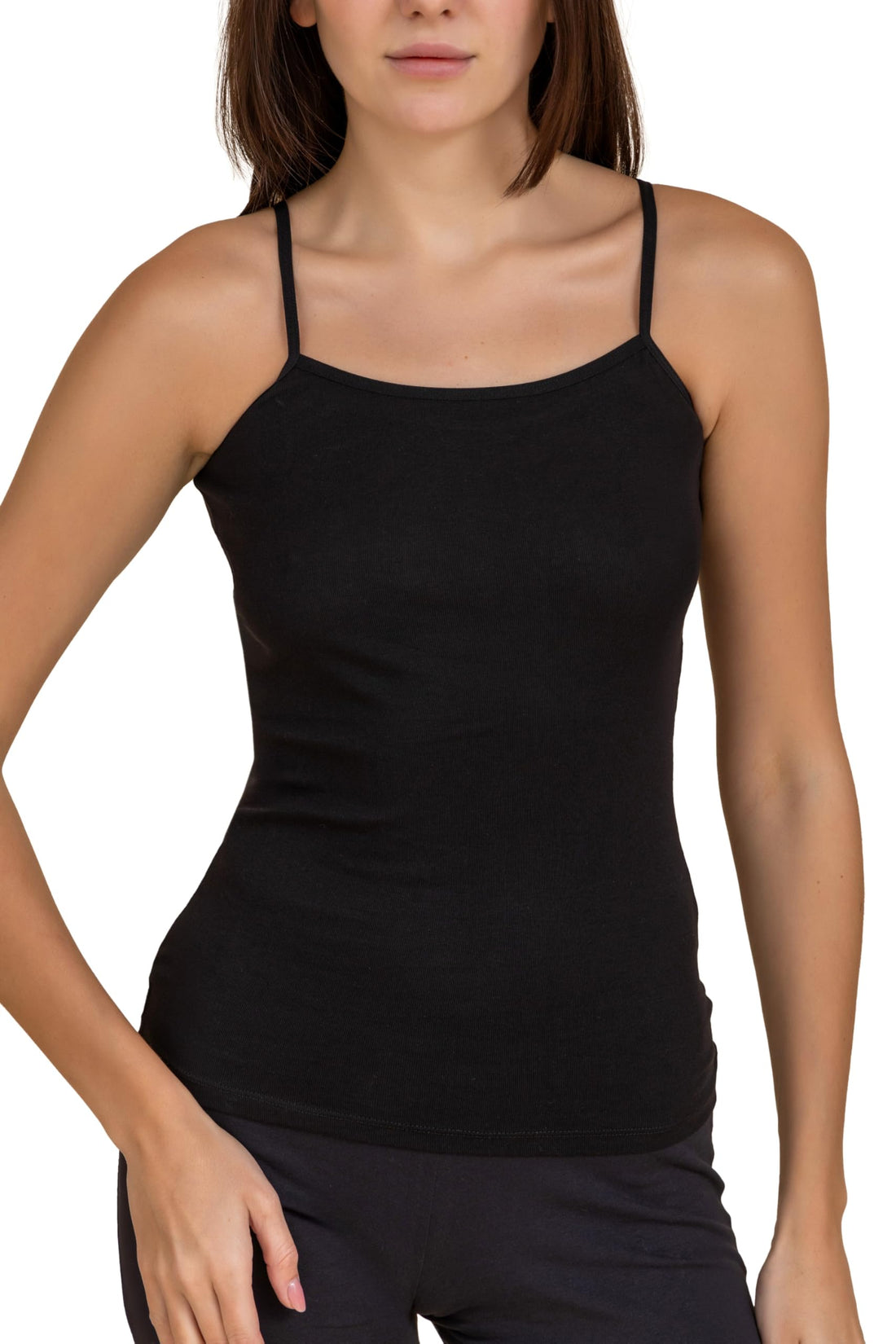 Charmaine Womens Spaghetti Strap Cotton Cami Vest