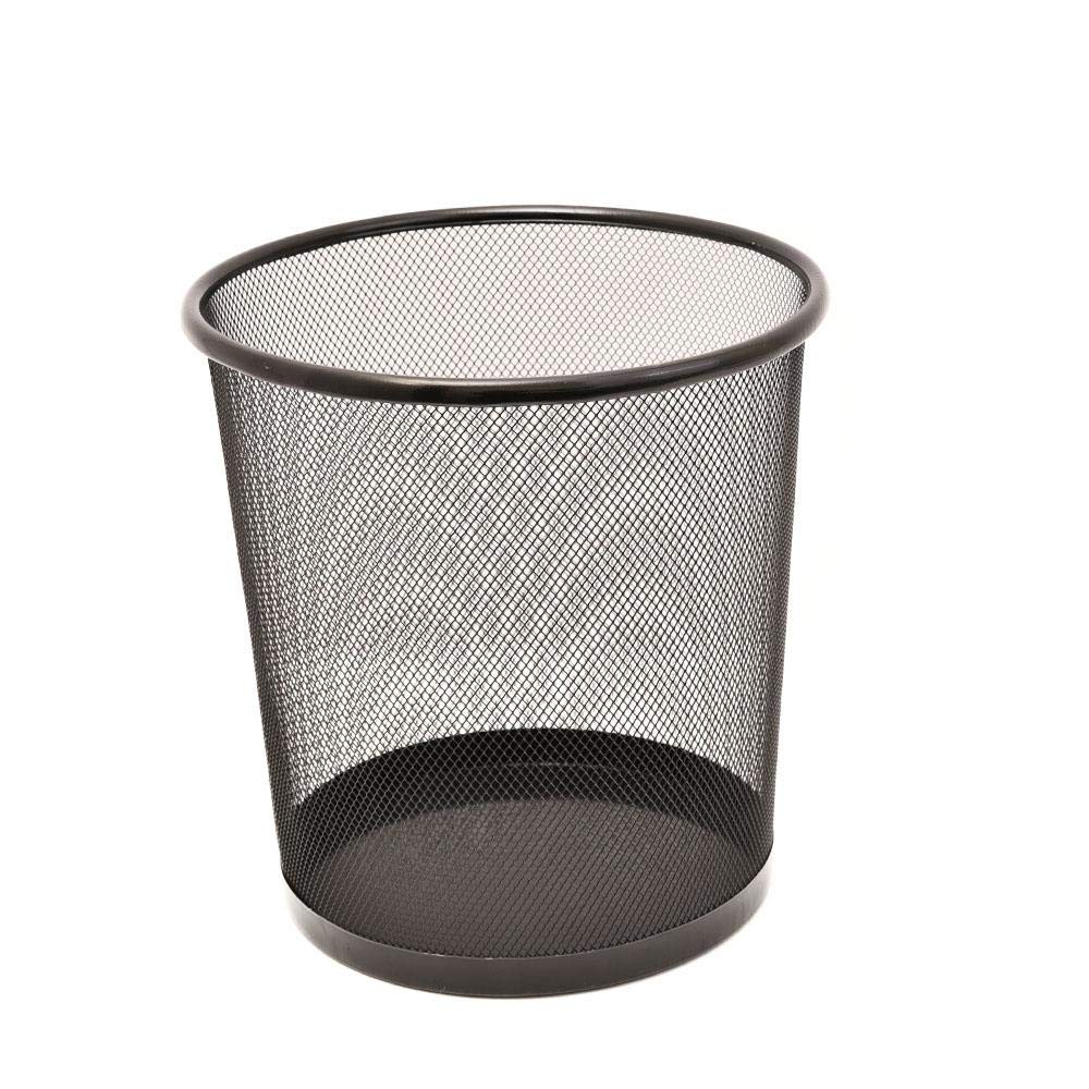 NET PAPER WASTE BASKET BLACK BIG B17031 33x29cm