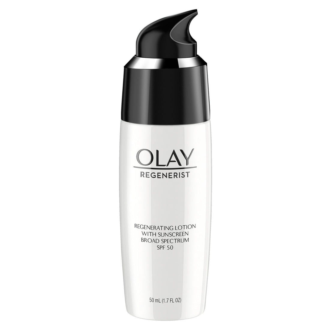 Olay Regenerist Regenerating Face Lotion With Sunscreen Broad Spectrum SPF 50, 1.7 Fl Oz, Packaging May Vary