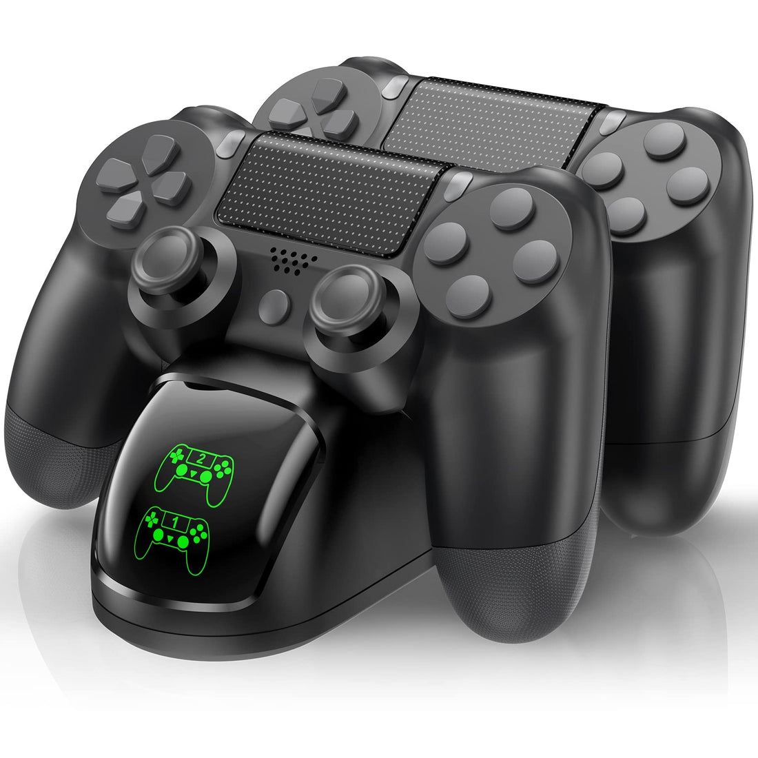 ALEEMTRY Charging Station, Accessories with LED Display/1.8 Hours Quick Charge, PS4 Charging Station for Playstation 4/PS4 Pro/PS4 Slim Controller